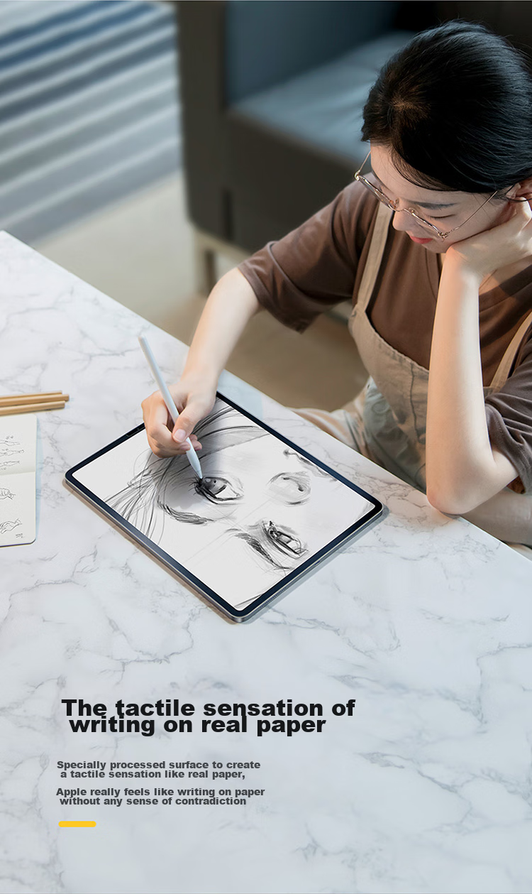 Baseus Compatible with IPad Mini7/6 Paper Film, 8.3-Inch 2024 New Model Drawing-Specific High-Definition Hand-Drawn Film, Shockproof, Oil-Resistant, Anti-Fingerprint [Full Coverage Ultra-Thin] 3