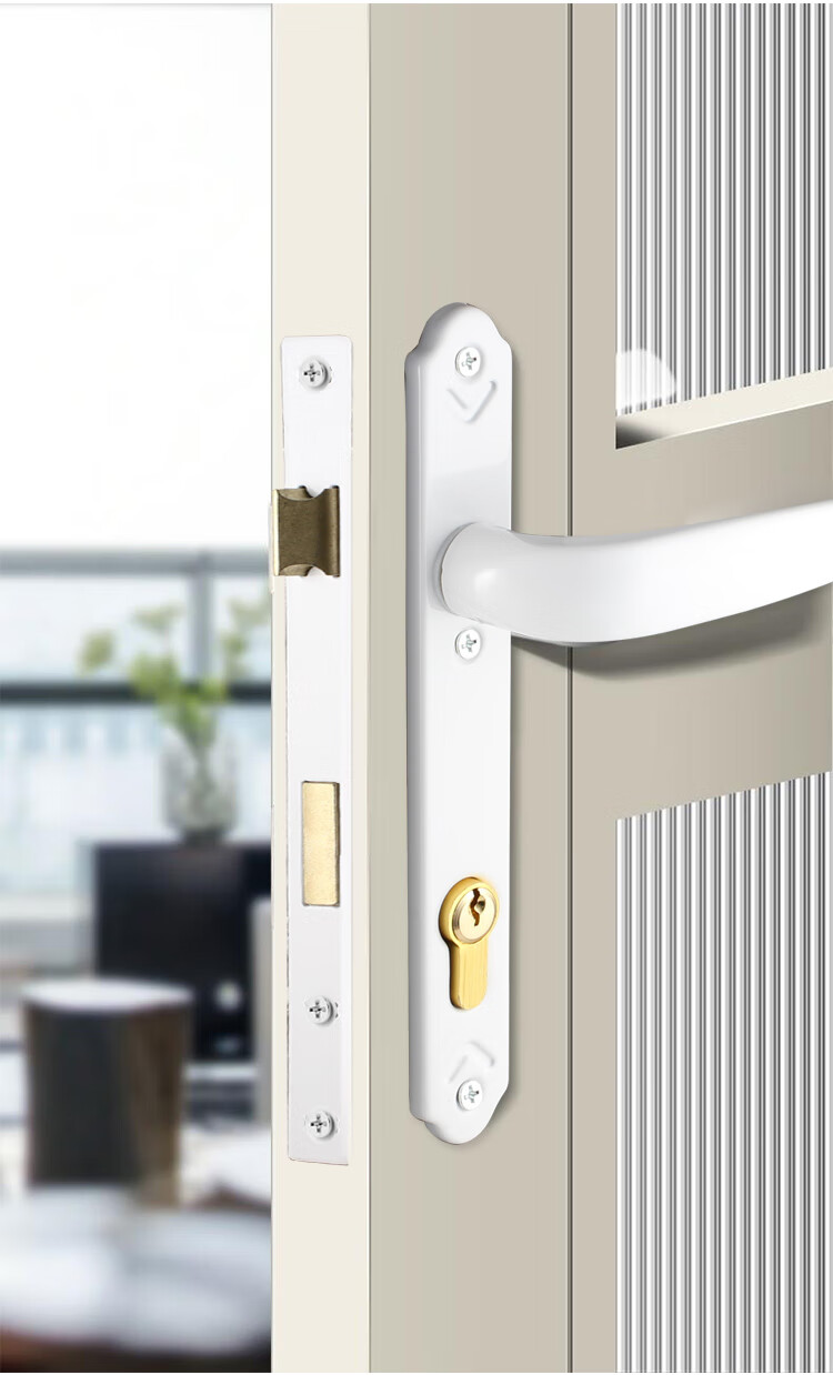 Auburn Handle Lock Plastic Steel Door Lock Swing Door Lock Glass Door Lock Home Office Entrance Door Lock 8525 6