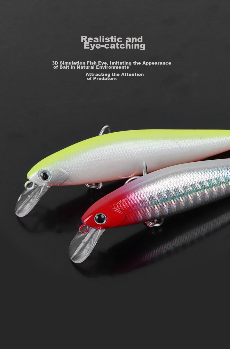 Xionghuo Lure Bait 5g Minnow Three-Pack Long-Casting Vibrating Sinking Lure Set for Bass Fishing, Versatile Artificial Bait for Sea Fishing 6