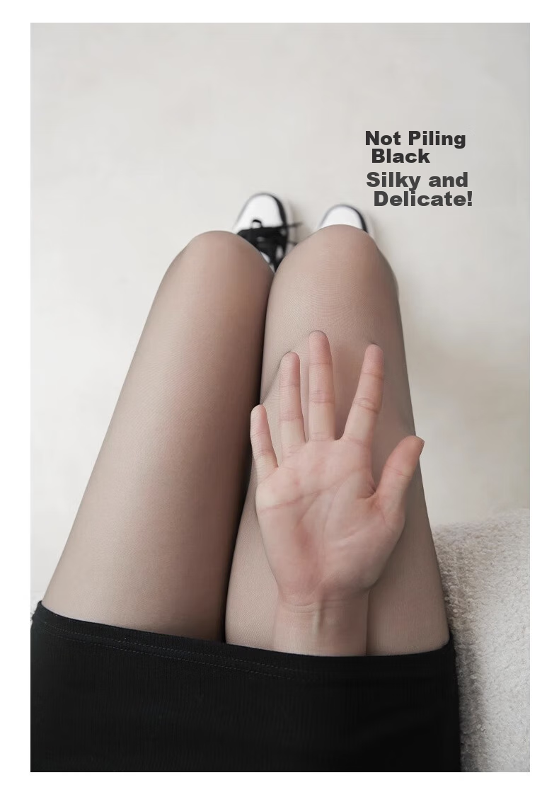 LangSha Crotchless Pantyhose, 0D Sexy Ultra-Thin Toe Point Full Transparent Summer Thin Invisible Tights Pantyhose, 2 Pairs 7
