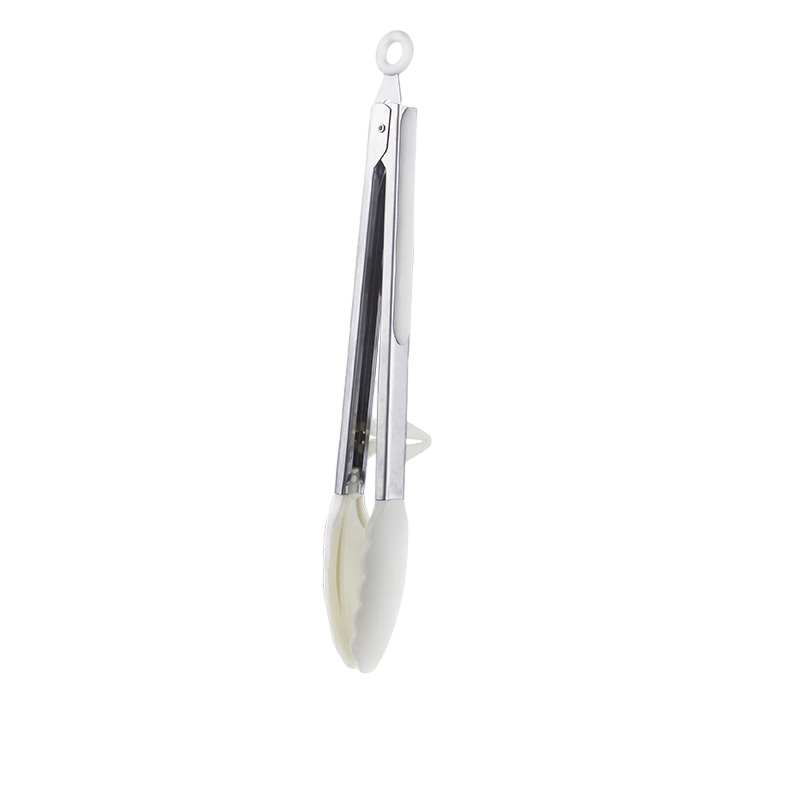 Dipuer Silicone Tongs for Kitchen Food Clamping, Commercial Use, Heat-Resistant, Anti-Scalding, for Steak And Barbecue