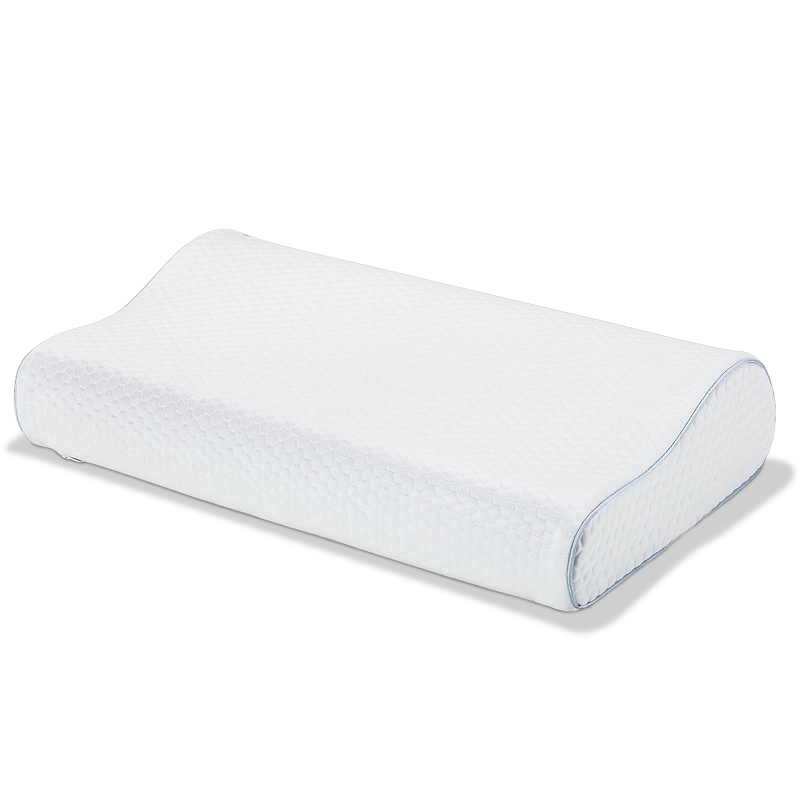 8H Slow Rebound Memory Foam Pillow, Adult Neck Support Pillow Core for Deep Sleep, H1 White - Pair Set