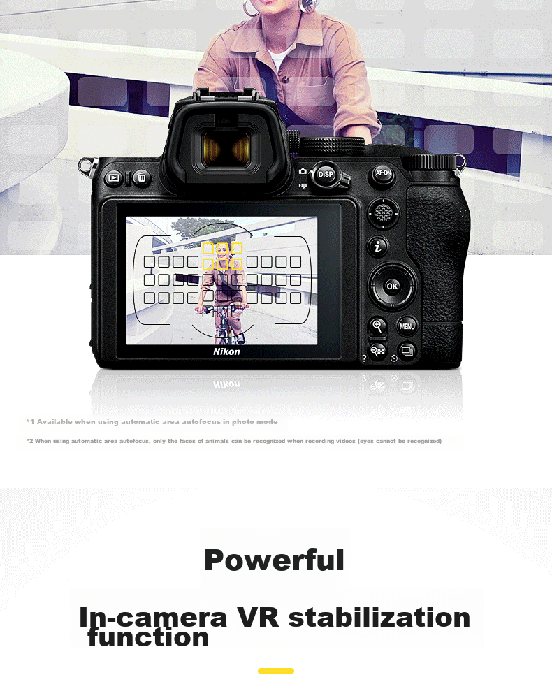 Nikon Z5, Jiangsu Guangdong Shanghai Jilin Address, 85mm F/4-6.3, Full-Frame Mirrorless Kit, Vlog Camera, Video Shooting, USB Power Supply 6