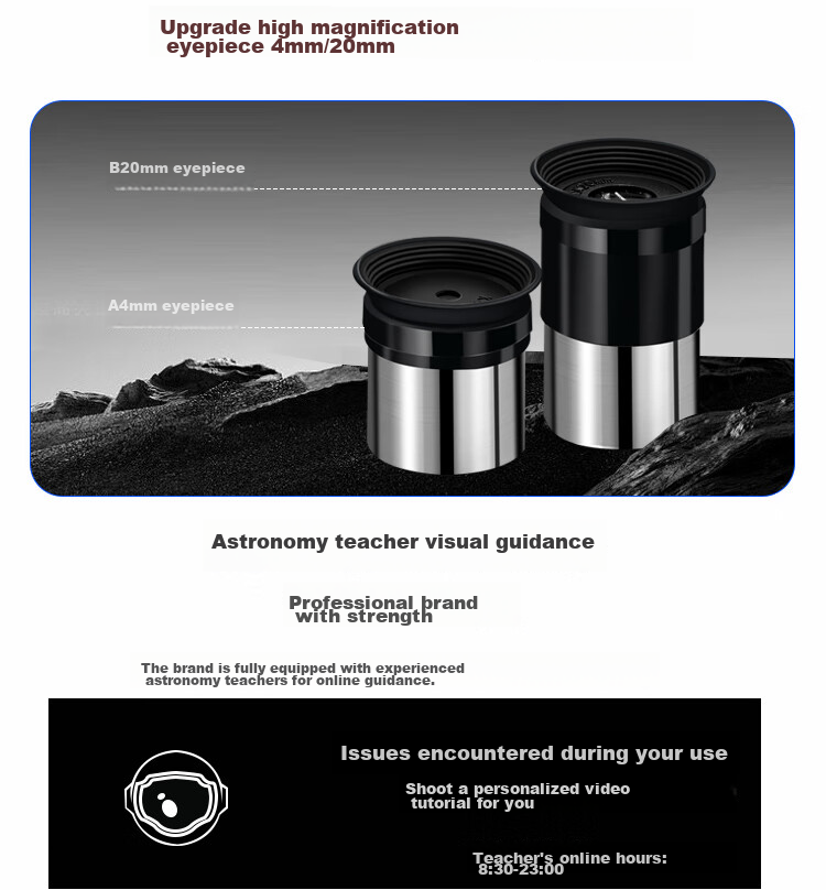 EXPLORE SCIENTIFIC 80EQ3 Astronomy Telescope Large Aperture Professional High-Definition High-Power Stargazing Kids Gift 22