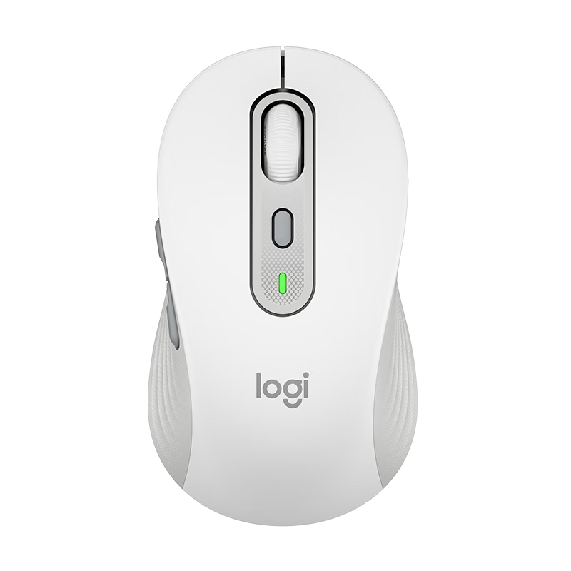Logitech M750M Universal Edition Mouse, Wireless Mouse, Silent Mouse, Symmetrical Mouse, White, with Logi Bolt USB Receiver