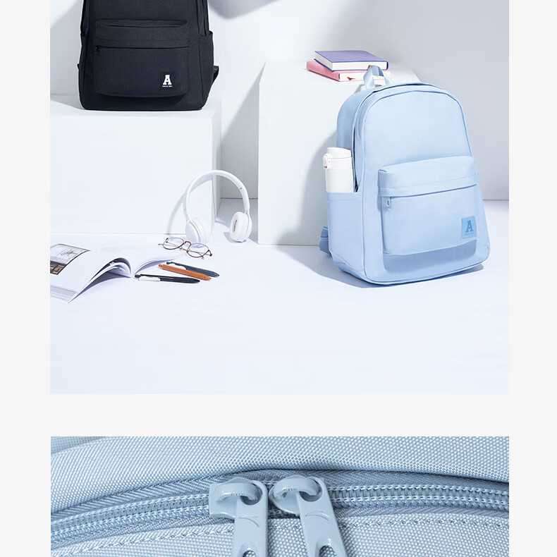 Anta Mochi Backpack Unisex Simple Large Capacity Youth Canvas Hiking Cycling Sports School Bag 36