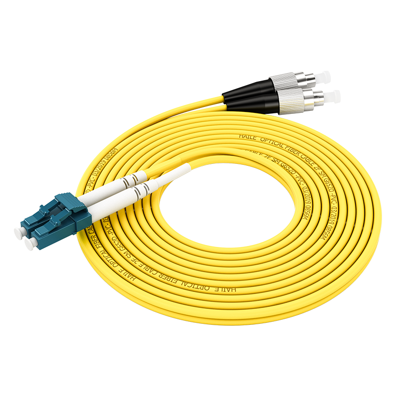 HAILE Telecom Grade Single-mode 10G Fiber Optic Patch Cable Single-mode Dual Core Φ2.0 (LC-FC, 9/125) 10m Fiber Optic Cable HJ-2LC-FC-S10