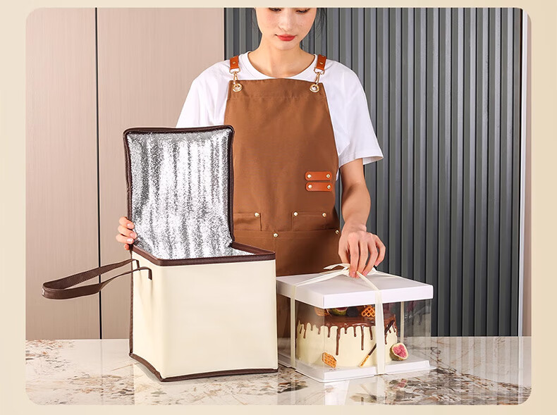 Xingyuelan Insulated Food Container with Self-Sealing Zipper, Large Aluminum Foil Insulation for Hot And Cold Food Storage, Takeout Packaging Bag 10