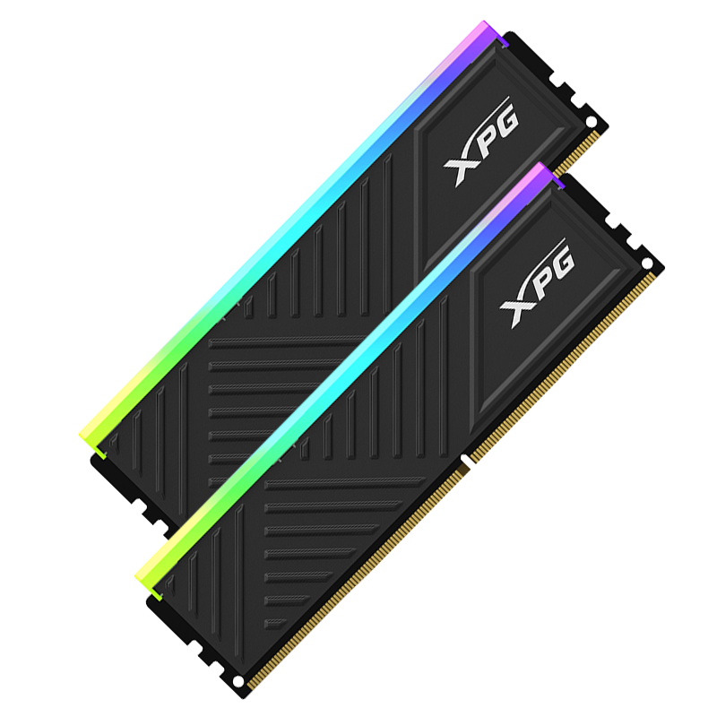ADATA, 32GB (16GB*2) Kit, DDR4 3600MHz, Desktop Memory Module, XPG Longyao D35G, Black Gaming RGB RAM