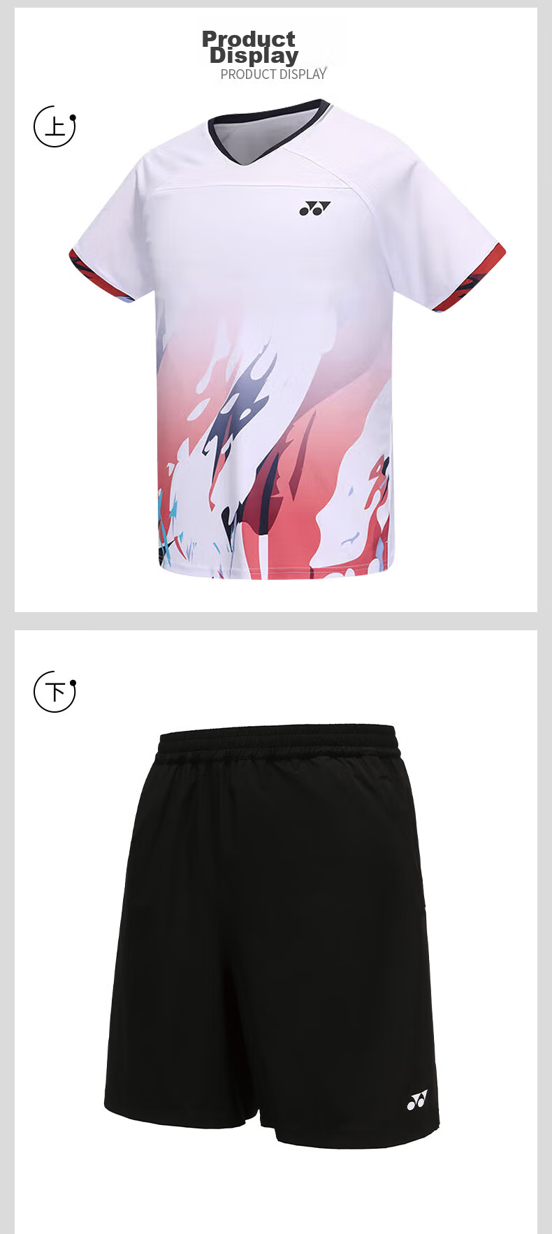 YONEX Badminton Outfit, Comfortable And Breathable, Running And Fitness Short-Sleeve Skirt Set, 210234BCR White XO 6