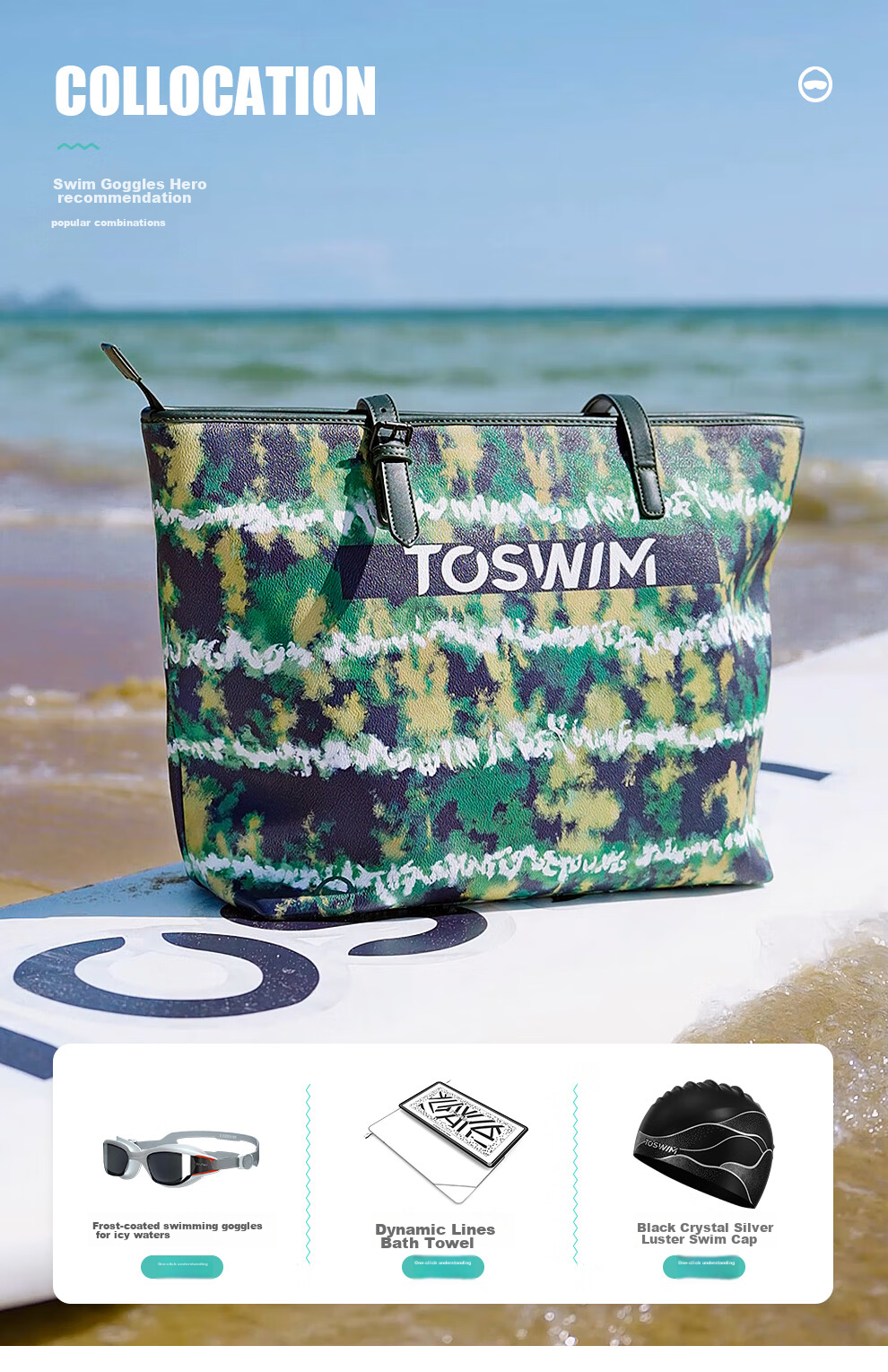 TOSWIM Swimming Bag, Dry And Wet Separation, Waterproof Storage Backpack, Fitness Sports Shoulder Bag, Green Laze Zhuyu 11