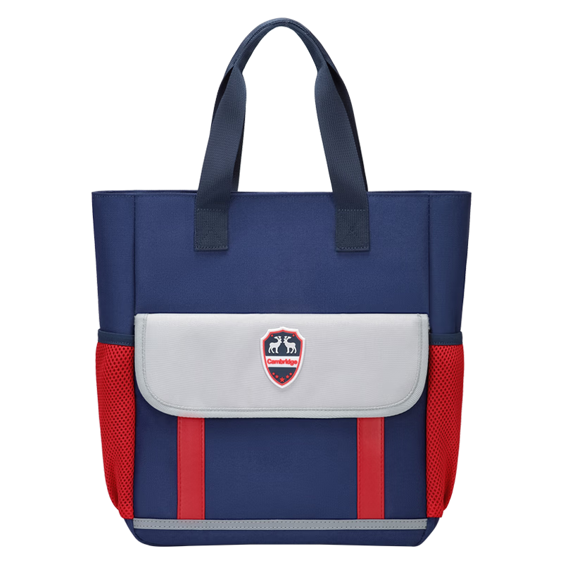 Dijiuchengbao Elementary School Student Tutoring Bag Backpack, British Style Large Capacity Handbag for Boys And Girls, Children's Tutoring Bag