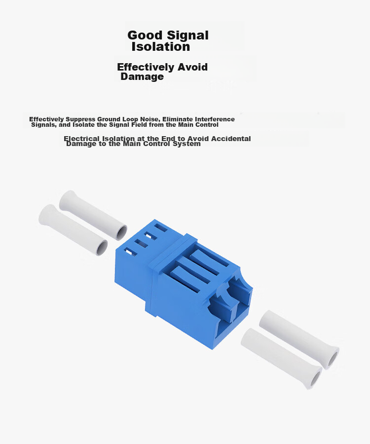 BOYANG BY-F552 Telecom-Grade LC Coupler, LC Duplexer High-Low Interface, Fiber Optic Flange Adapter, Fiber Optic Extension Connector 5