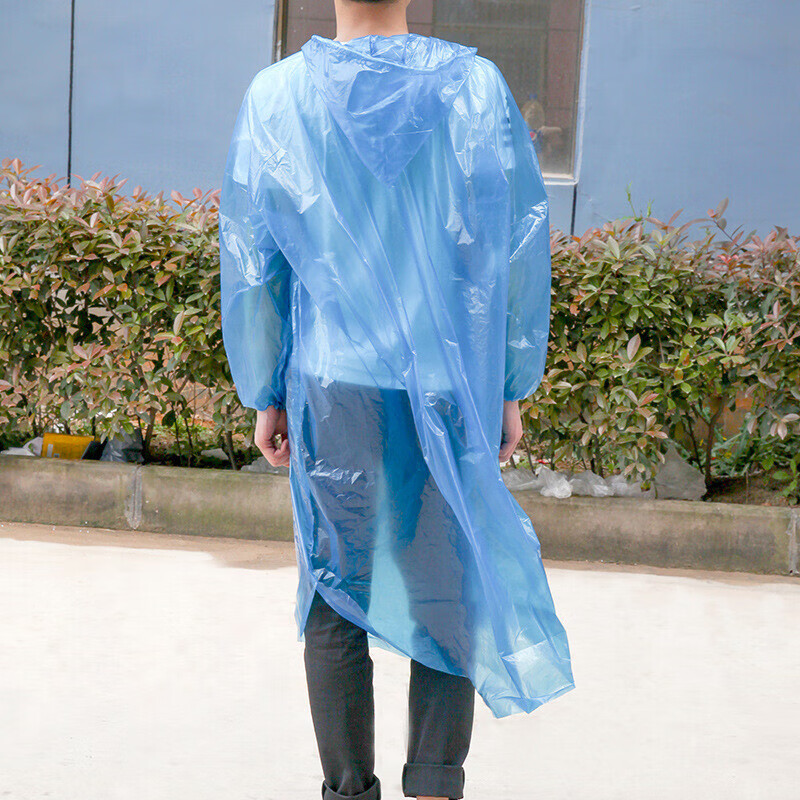 CT Disposable Raincoat, Thickened Single-Person Outdoor Camping Hiking Raincoat Set, for General Use, 6-Piece Set, CZ8729 11