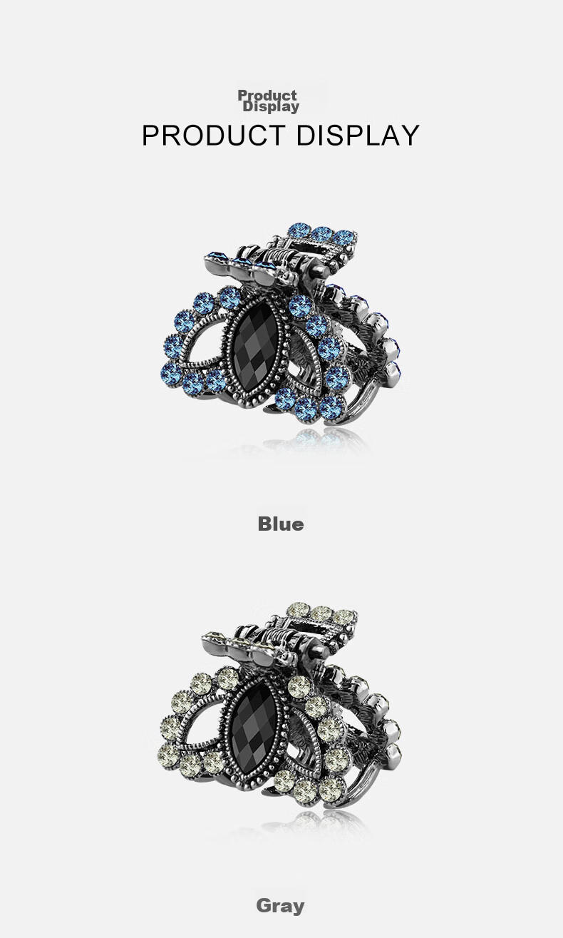 Cercoo Hair Clip, Exquisite Hair Accessory, Small Size for Bangs And Back of Head, Versatile High-End Feel, Claw Clip, Korean Rhinestone Crystal Mini Claw Clip for Wome 5