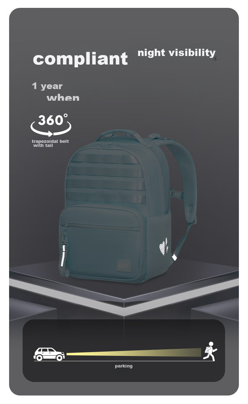 Gmt for Kids Large Capacity Backpack with Spine Protection And Weight Reduction for Middle School Students, Elementary School Students, And Teenagers in Grades 5-6, Black 9