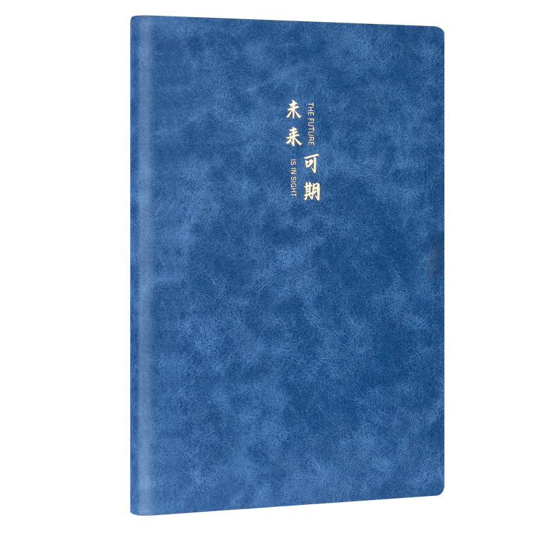 Deli Leather Notebook A5/120 Pages Thickened Sheep Leather BP103 Blue (Future Promises)