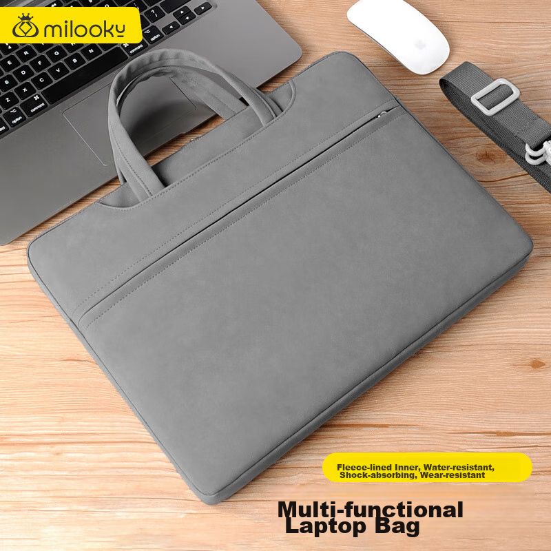 DiyiGongfang Laptop Bag for Apple Macbook, Women's 13-Inch Crossbody Handbag, Suitable for Lenovo Xiaoxin, Huawei Matebook 14, Laptop Shoulder Bag