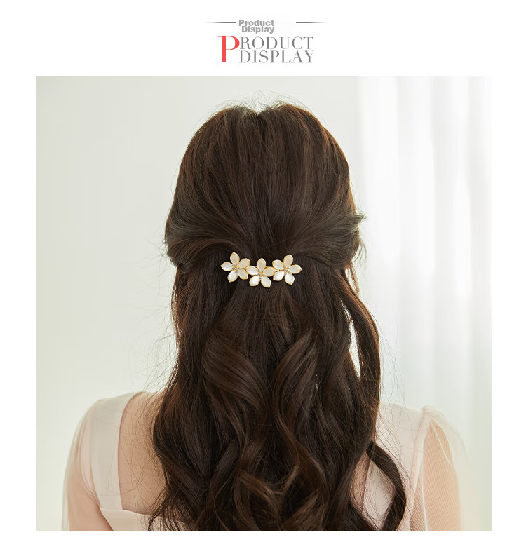 CHIMERA Cat's Eye Hair Clip for Women, High-End Barrette, Side Clip, Back of Head Clip, Mid-Autumn Festival Gift 8