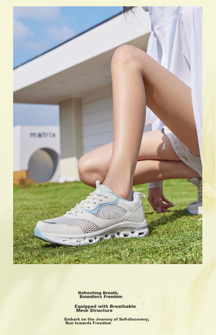 CAMEL Perforated Shoes, Summer Mesh Breathable Casual Shoes, Non-Slip Hollow Hiking Sneakers for Men And Wome 6