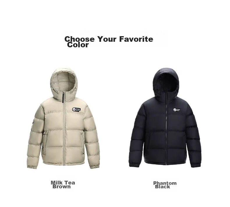 CAMEL Outdoor down Jacket, Autumn And Winter New Style for Men And Women, Thickened Duck Down, Windproof And Water-Resistant, Panda down Jacket 27