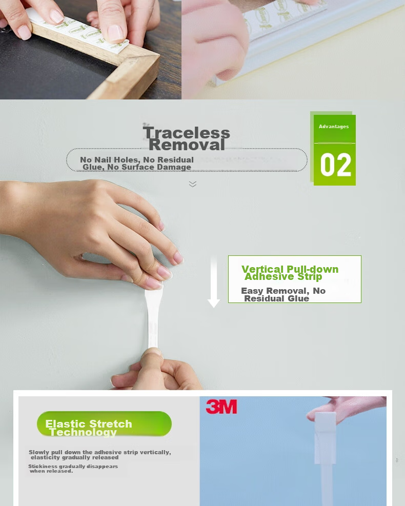 3M Invisible Magic Hook, Strong Adhesive Hooks for Wall Mounting And Photo Walls, Medium Size, 12 Pieces Per Set 3