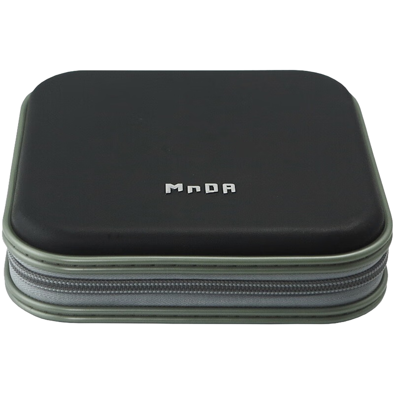 MNDA CD/DVD, 40 Discs, Plastic Case, Disc Reinforced Storage Box, Black