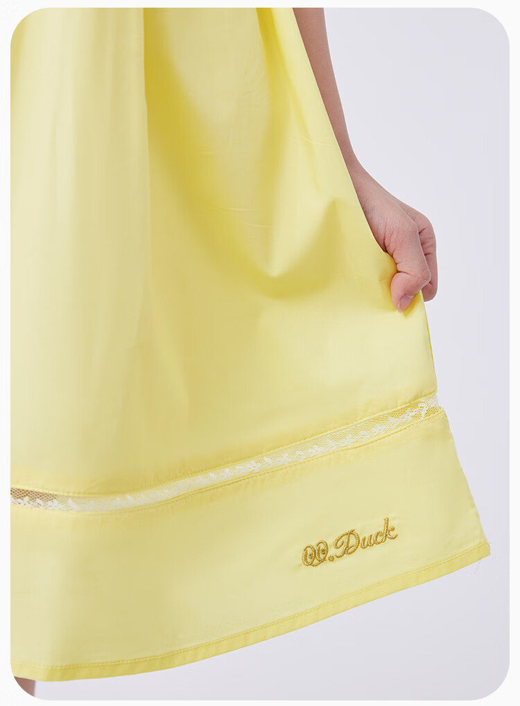 QQ DUCK Girls' Dress, Children's Summer Princess Dress, Youth Skirt, Gift for Holidays And Performances, Formal Dress, White 24