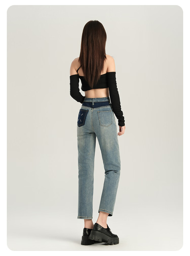 Pierre Cardin Jeans for Women, Autumn Elastic Comfortable High-Waist Fleece-Lined Warm Skinny Pants, Blue-Gray, Size 29 39