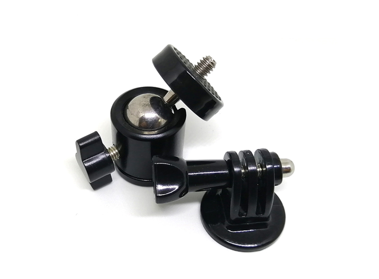 Earlymen EM-215 Mini Spherical Gimbal GoPro Adapter, Action Camera Mount Base, Portable Flash Stand Octopus Gimbal Bracket 1/4 8