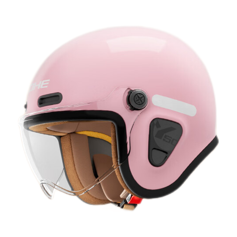 YOHE Motorcycle Helmet for Men And Women, Electric Scooter New National Standard 3C Certified Half Helmet Spring Riding Electric Bike Safety Helmet Y50 Short Visor