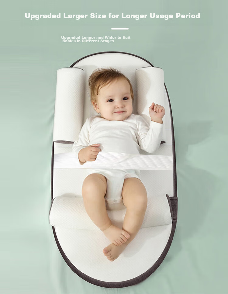 9I9 Baby Anti-Reflux Ramp Pad, Newborn Ramp Pillow for Feeding, Breastfeeding Pillow for Infants, A250 Coffee 9
