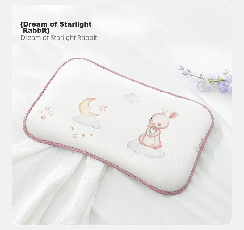 Beitaisi Baby Pillow, Summer Breathable, Ice Silk Cool Pillow, Newborn to 3 Years Old Children's Cloud Slice Pillow, Linglu Yingche 38