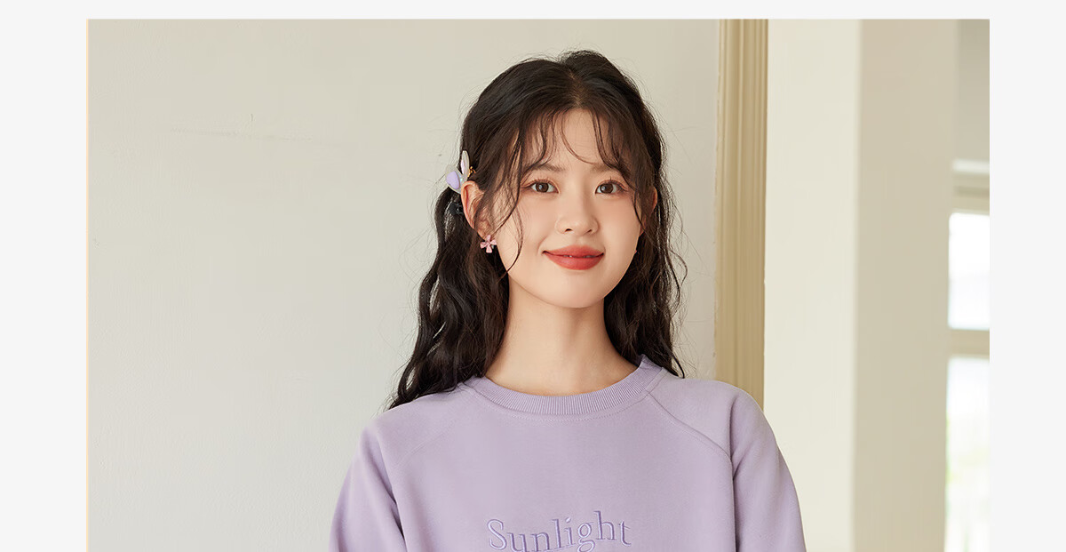 Halo Queen Women's Sweatshirt, Spring And Autumn Round Neck, Letter Print, Fashionable Versatile Comfortable Casual Pullover Top, New Product H143W1028 6
