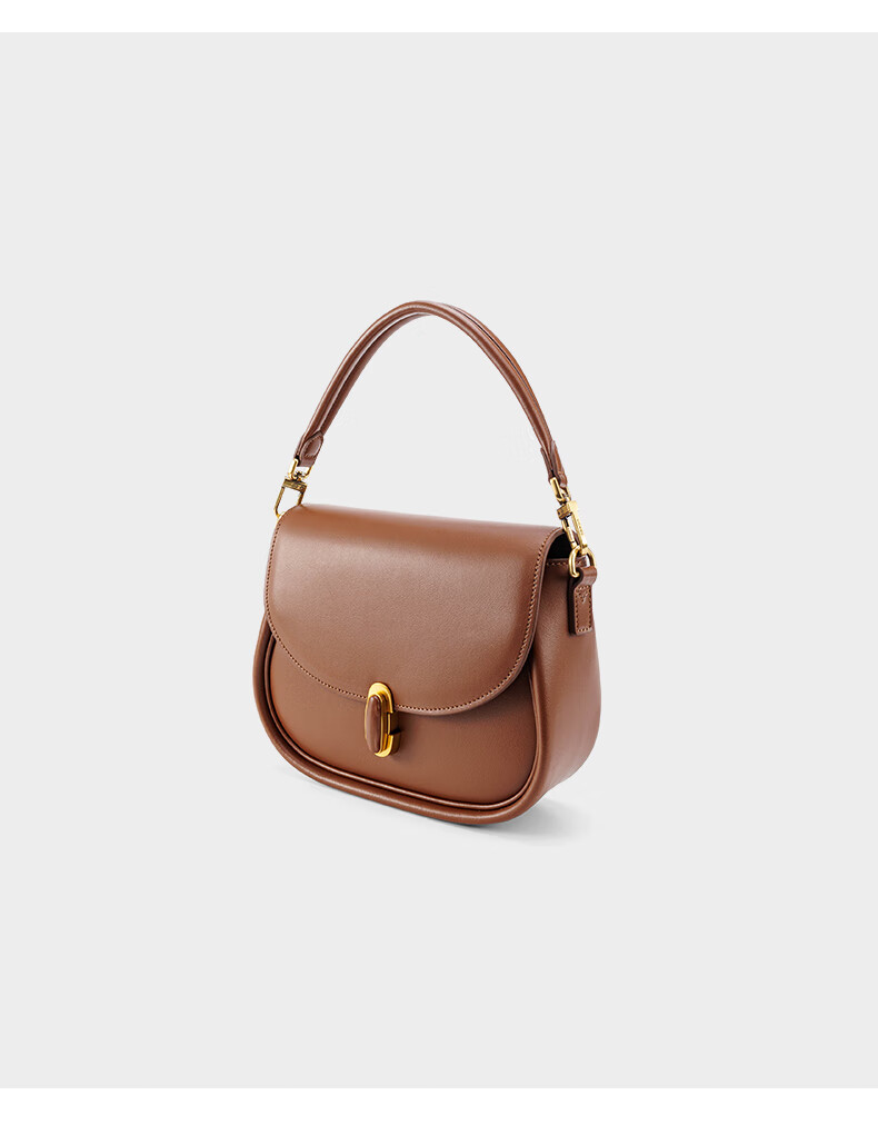 HONGU Leather Handbag Shoulder Crossbody Bag Vintage Saddle Bag Casual Tote Small Purse Women's Bag, Birthday Gift for Girlfriend 14