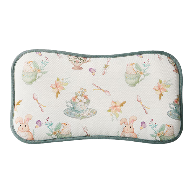 Taoqibaby Infant Pillow, Newborn Growth Pillow for Ages 1-3, Baby Ice Silk Pillow, Summer Breathable Cloud-Shaped Pillow Core