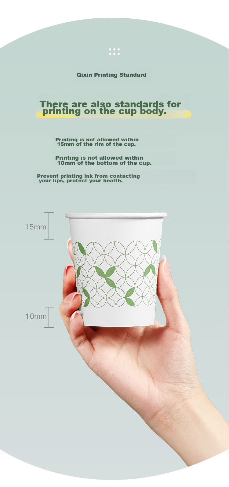 COMIX 50-Pack 200ml Thick Disposable Cups/paper Cups for Home Use, Scalding Prevention Water Cups, Office Supplies L303 8