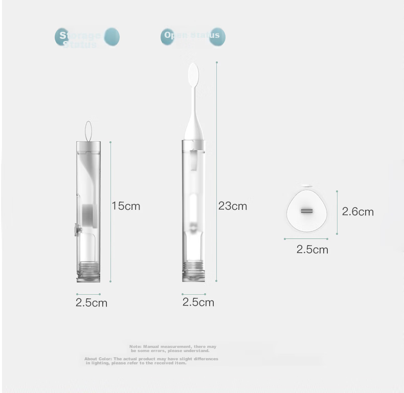 Etravel Travel Toothbrush Case And Dental Set for Adults And Children, Portable Folding Mini Toothbrush with Soft Bristles for Orthodontic Care, Blue 13