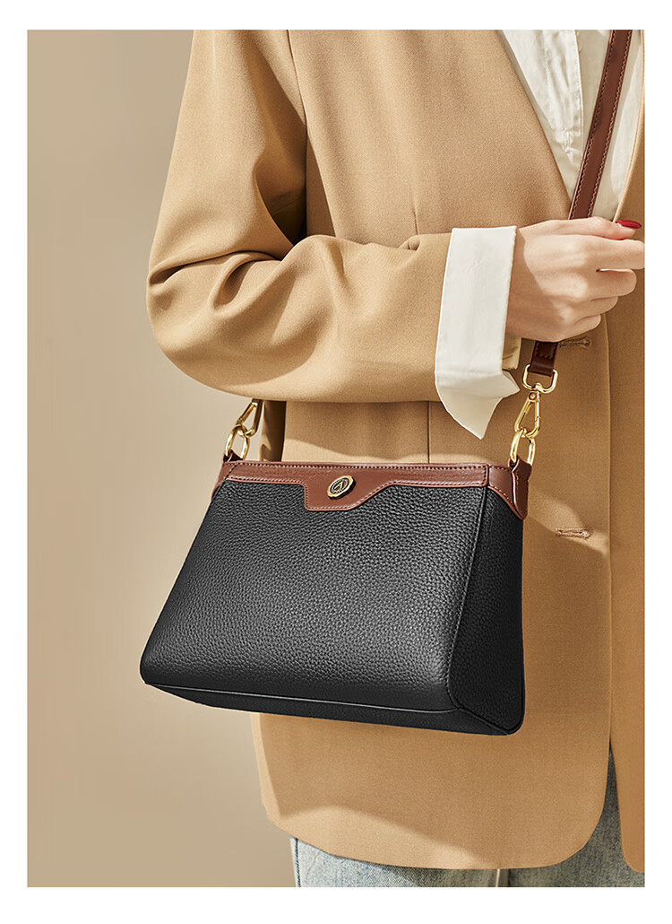 Aokang Women's Trendy Cowhide Phone Bag Premium Small Square Light Luxury Crossbody Shoulder Bag Birthday Gift for Mom and Wife 4