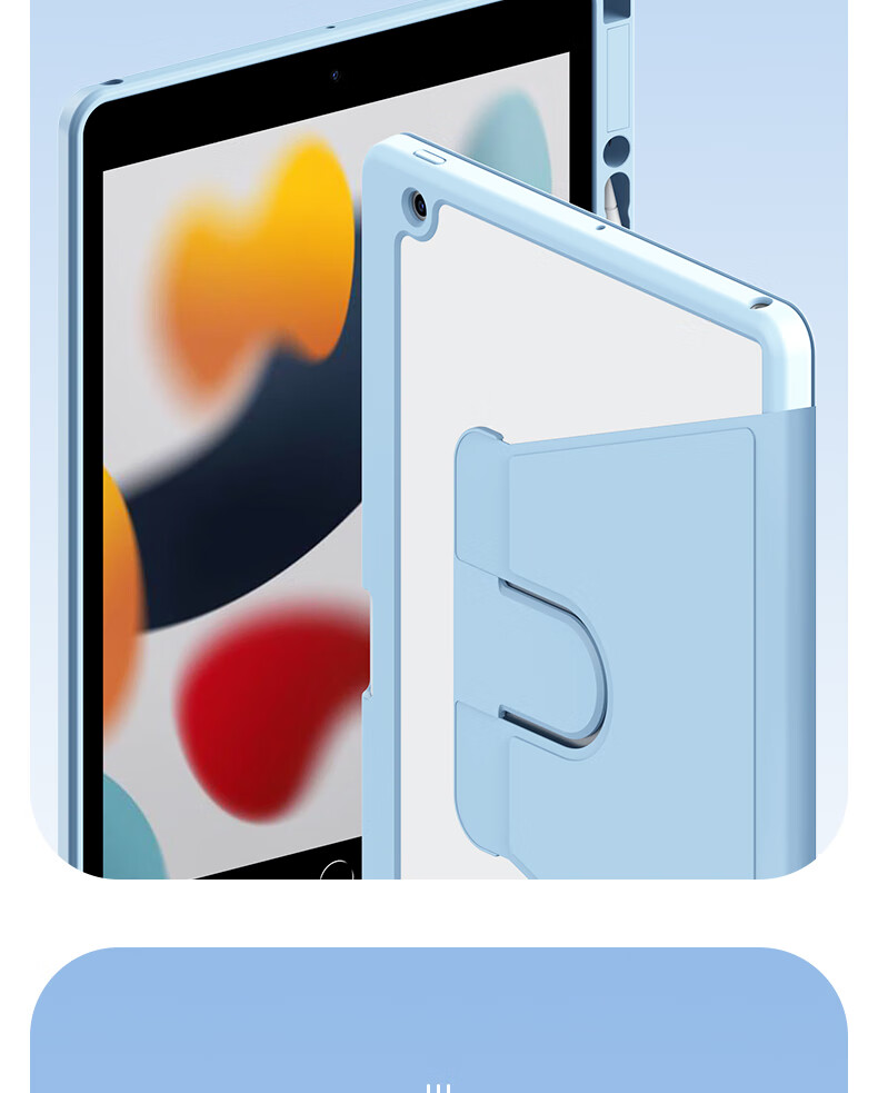 Zhisihui Compatible with Apple IPad Mini A17 Pro Case, 8.3-Inch Apple Tablet Mini7/6 Rotating Landscape And Portrait Support Transparent Case Silicone Shockproof Cover, Gray 16