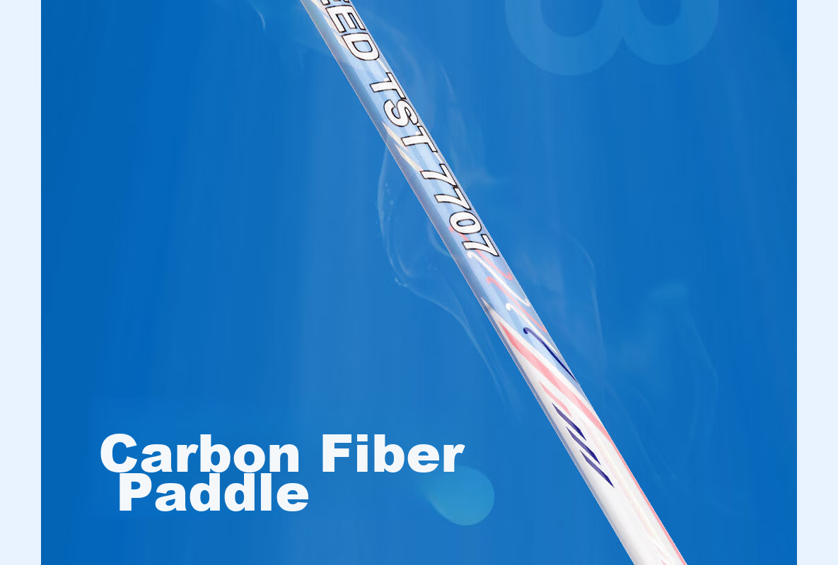 Yodiman Light Blue 7707 Badminton Racket, Full Carbon Ultra-Light 6U Training Single Racket, 1 Piece (Pre-Strung 25 Lbs) 24