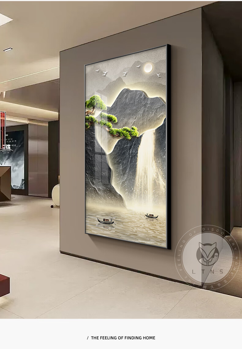 Long Time No See Modern Minimalist Entryway Decorative Painting Luxury Abstract Corridor Wall Art 4