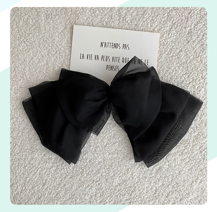 CHIMERA Back-Of Bun Hair Clip, French Bow Barrette, Half-Up Hairpin, Hair Accessory for Women, Mid-Autumn Festival Gift 15