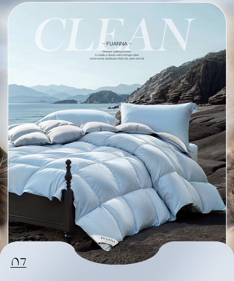 FUANNA × Jingdong Collaboration [Li Xiaoran's Choice] 90% Duck Down Comforter Winter Quilt 203×229cm 8