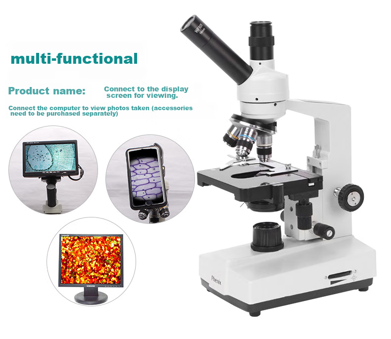 Phenix XSP-36 Binocular Biological Microscope, 1600x Magnification, Professional Scientific Experiment, Home Use, Livestock Breeding 5