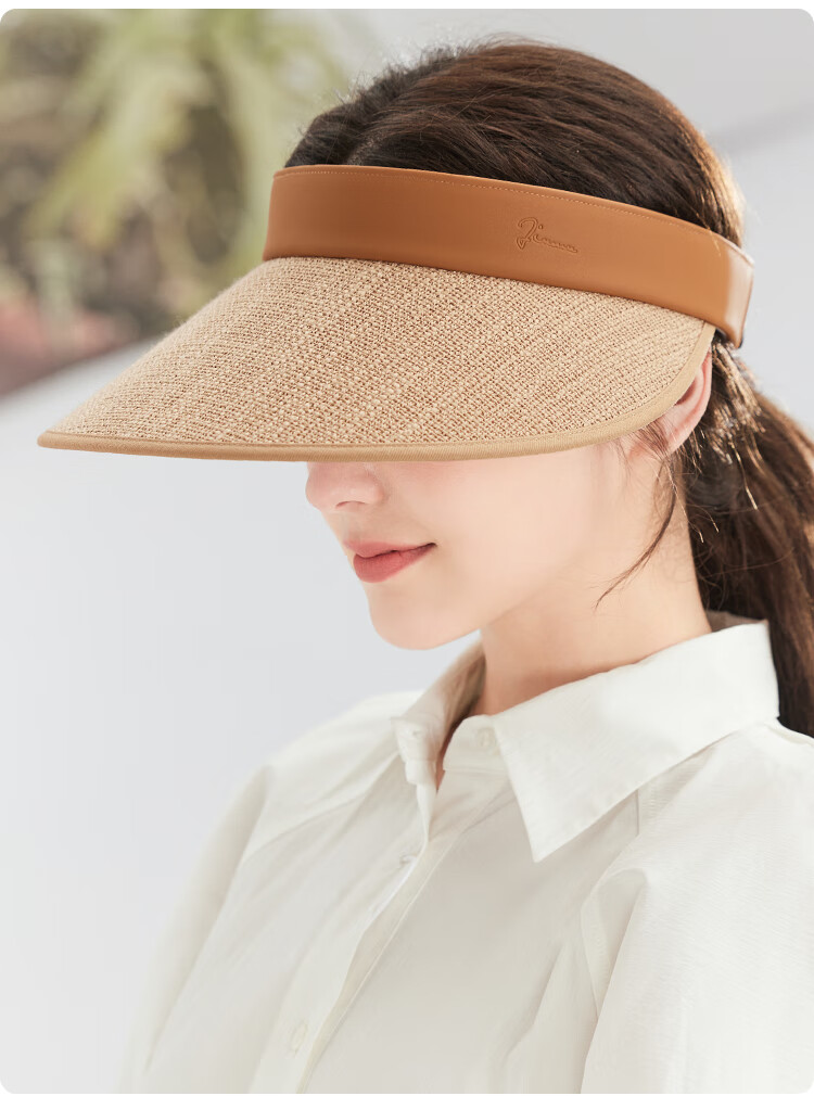 JIUMU Sun Protection Hat for Women, Sun Visor Cap, Sun Hat, Visor Hat, Cool Hat, Summer Outdoor Face-Covering UV-Resistant Hat for Wome 12