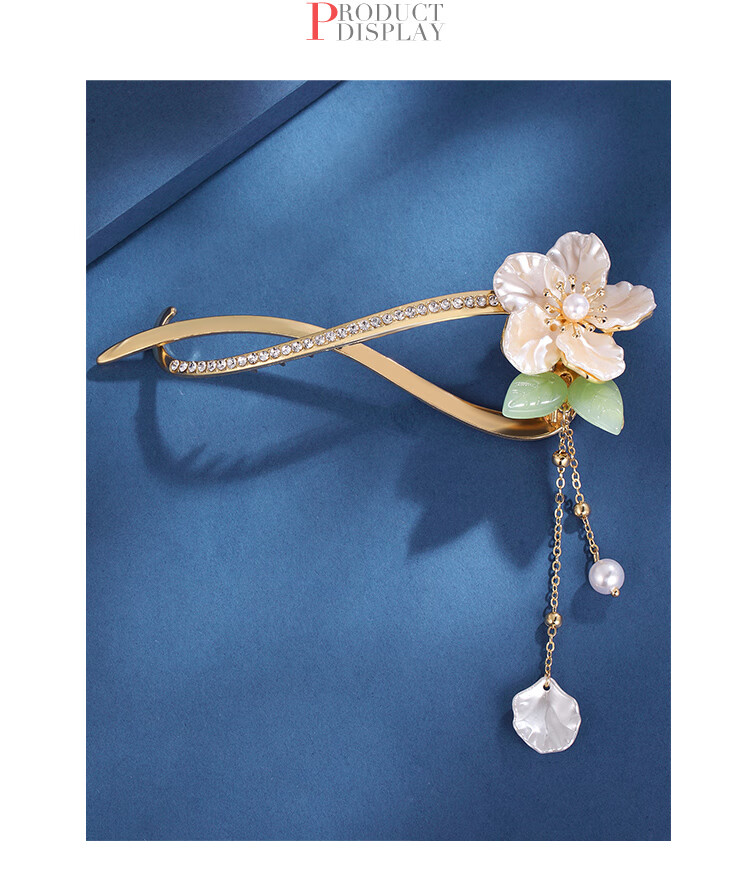 CHIMERA New Chinese-Style Hanfu Qipao Hair Clip, Tassel, Back of Head Clip, Bangs Clip, Hair Accessory, Women's Mid-Autumn Festival Gift 23