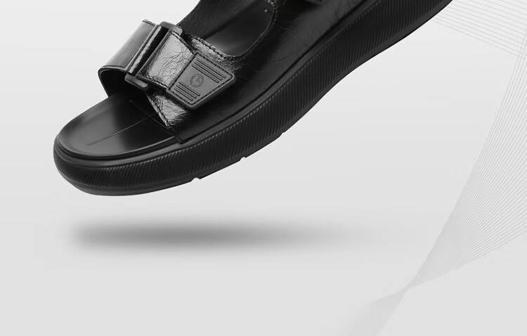 Goldlion Sandals for Men, Fashionable And Stylish Casual Shoes, Summer Outdoor Beach Shoes G542420029AAF Black Size 38 9