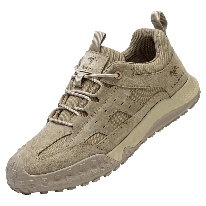 Chichengniao Safety Shoes for Men, Anti-Smashing And Puncture-Resistant, Plastic Toe Cap, Insulated, Electrician Soft Sole, Lightweight, Breathable, Construction Site Wear-Resistant, Safety Work Shoes, 2326 Sand Color, Size 44
