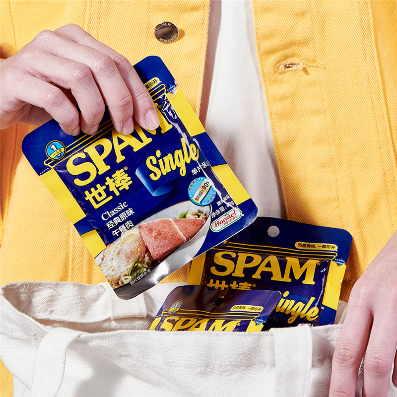 世棒（SPAM）午餐肉经典原味独立包装片装 60g*5泡面早餐火锅开袋即食露营